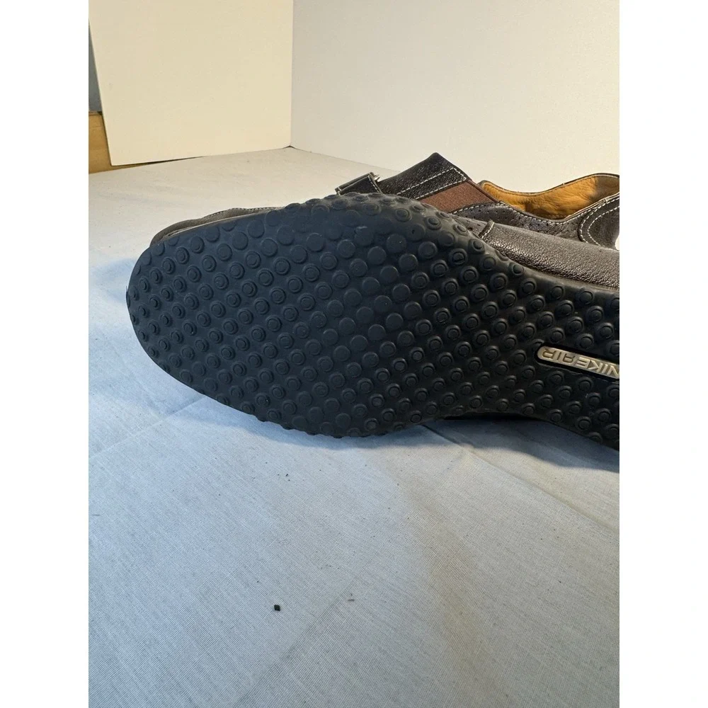 Cole Hann & Nike Collab Leather Loafers Shoes Brown Perforated Strap Size 10M